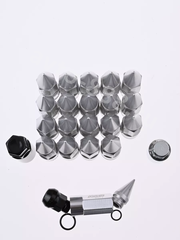 Комплект гаек-карандаш (лёгкие) R104 12*1,25 (20 шт, высота 55 мм) хром фото 10