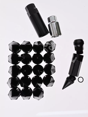 Комплект гаек-карандаш (лёгкие) R104 12*1,25 (20 шт, высота 55 мм) чёрные фото 2