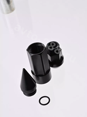 Комплект гаек-карандаш (лёгкие) R104 12*1,25 (20 шт, высота 55 мм) чёрные фото 6