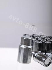 Секретки гайки F651 12*1,5 (16P+4+2, высота 32 мм) хром фото 5