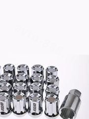 Секретки гайки F651 12*1,5 (16P+4+2, высота 32 мм) хром фото 4