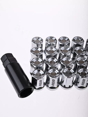 Секретки гайки F651 12*1,5 (16P+4+2, высота 32 мм) хром фото 2