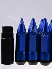 Комплект гаек-карандаш (лёгкие) R104 12*1,25 (20 шт, высота 55мм) синий фото 5