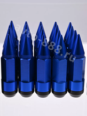 Комплект гаек-карандаш (лёгкие) R104 12*1,25 (20 шт, высота 55мм) синий фото 2
