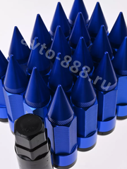 Комплект гаек-карандаш (лёгкие) R104 12*1,25 (20 шт, высота 55мм) синий фото 15