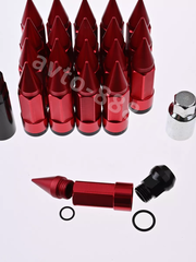 Комплект гаек-карандаш (лёгкие) R104 12*1,25 (20 шт, высота 55 мм) красные фото 5