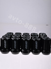 Секретки гайки F651 12*1,25 (16P+4+2, высота 32 мм) чёрный фото 2