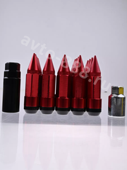 Комплект гаек-карандаш (лёгкие) R104 12*1,5 (20шт, высота 55мм) красный фото 7