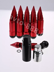 Комплект гаек-карандаш (лёгкие) R104 12*1,5 (20шт, высота 55мм) красный фото 14