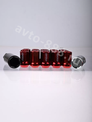 Секретки гайки F651 12*1,5 (16P+4+2, высота 32 мм) красный фото 10