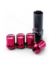 Секретки гайки M89/435 12*1,25 (20+1 высота 28 мм) красный фото 2