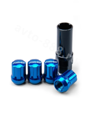 Секретки гайки M89/435 12*1,25 (20+1 высота 28 мм) синий фото 2
