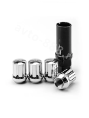 Секретки гайки M89/435 12*1,25 (20+1 высота 28 мм) хром фото 2