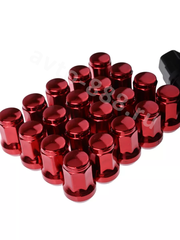 Секретки гайки 12*1,25 N042 (комплект 20 шт, ключ 17) красный фото 2