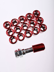 Секретки гайки R028 12*1,25 (16 шт, высота 32 мм, сквозная) красный фото 13