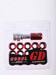 Секретки гайки R028 12*1,25 (16 шт, высота 32 мм, сквозная) красный фото 9