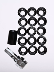 Секретки гайки R028 12*1,25 (16 шт, высота 32 мм, сквозная) чёрный фото 5