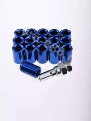 Секретки гайки R028 12*1,5 (16 шт, высота 32 мм, сквозная) синий фото 7