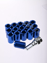 Секретки гайки R028 12*1,5 (16 шт, высота 32 мм, сквозная) синий фото 14