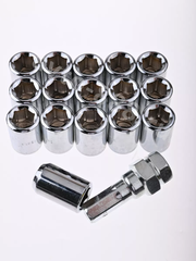 Секретки гайки R028 12*1,5 (16 шт, высота 32 мм, сквозная) хром фото 14