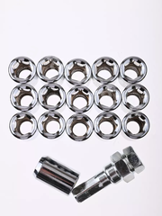 Секретки гайки R028 12*1,5 (16 шт, высота 32 мм, сквозная) хром фото 8