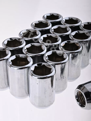 Секретки гайки R028 12*1,5 (16 шт, высота 32 мм, сквозная) хром фото 7