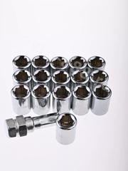 Секретки гайки R028 12*1,5 (16 шт, высота 32 мм, сквозная) хром фото 2