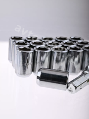 Секретки гайки R028 12*1,5 (16 шт, высота 32 мм, сквозная) хром фото 15