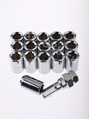 Секретки гайки R028 12*1,25 (16 шт, высота 32 мм, сквозная) хром фото 10