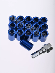 Секретки гайки R028 12*1,25 (16 шт, высота 32 мм, сквозная) синий фото 11