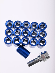 Секретки гайки R028 12*1,25 (16 шт, высота 32 мм, сквозная) синий фото 8