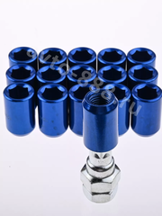 Секретки гайки R028 12*1,25 (16 шт, высота 32 мм, сквозная) синий фото 4