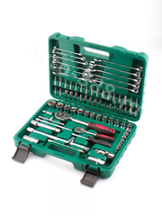 Набор инструментов SRUNV в кейсе 78 предметов зеленый фото 5