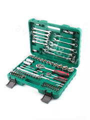 Набор инструментов SRUNV в кейсе 82 предметов зеленый фото 5