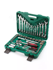 Набор инструментов SRUNV в кейсе 61 предметов зеленый фото 5