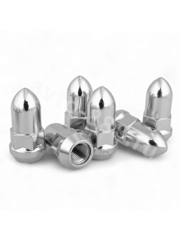 Гайка на колесо М12*1.25 конус (ключ 19) L45 ПИКА хром (5шт) C1006B фото 4