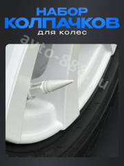 Колпачок ниппеля универсальный 4шт. пуля HV05 хром фото 5
