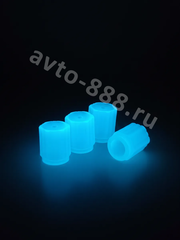 Колпачок ниппеля универсальный 4шт. светящийся синий фото 6