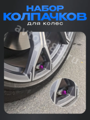 Колпачок ниппеля универсальный 4шт. граната фиолетовый фото 5