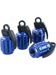 Колпачок ниппеля универсальный 4шт. граната синий фото 7