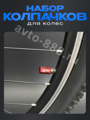 Колпачок ниппеля универсальный 4шт. TYPER красный фото 5