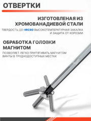 Набор отвёрток в кейсе FEINREX (-)(+) 8шт фото 5