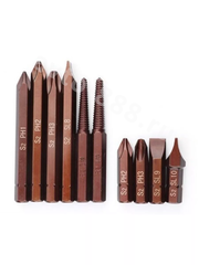 15633 Набор ударных отверток с битами 12 предметов в металлическом кейсе фото 12