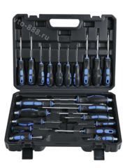 Набор ударных отверток EJC 21 предметов PH/SL/TORX (в кейсе) фото 1