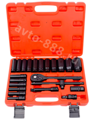 Набор ударных головок 1/2 (23 предмета) длинный фото 1
