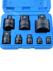 Набор переходников ударных для торцевых головок 1/4" 3/8" 1/2" 8 предметов фото 5