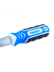 Трещотка для торцевых головок, Сr-V сталь, 72 зубца, 150мм 1/4 (изогнутый, зеленый) FEINREX фото 2