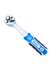 Трещотка для торцевых головок, Сr-V сталь, 72 зубца, 150мм 1/4 (изогнутый, зеленый) FEINREX фото 4