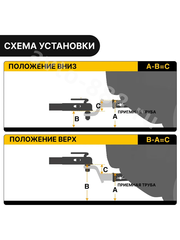 Кронштейн фаркопа усиленный (вставка) под квадрат 50х50, занижение 4\" (110 мм), с шаром и пальцем фото 3