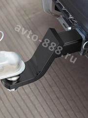 Кронштейн фаркопа усиленный (вставка) под квадрат 50х50, занижение 4\" (110 мм), с шаром и пальцем фото 11